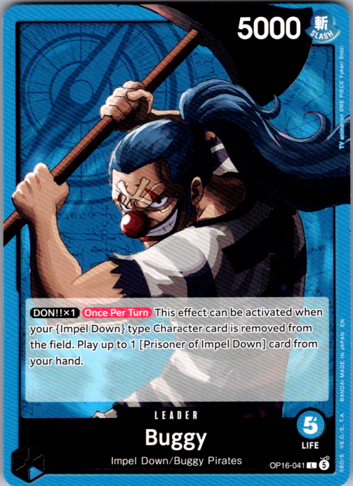 Buggy (041) L The Time of Battle OP16-041 NM