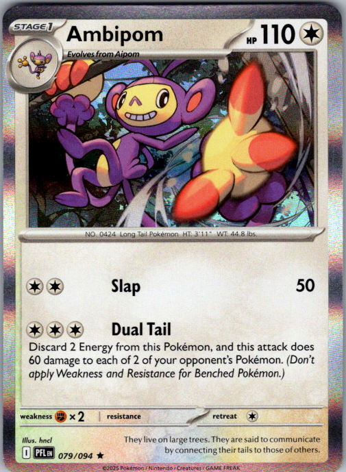 Ambipom Holo Rare ME02: Phantasmal Flames 079/094 NM