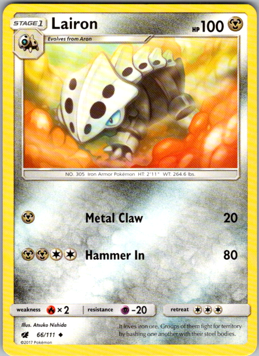 Lairon Uncommon SM - Crimson Invasion 66/111 NM