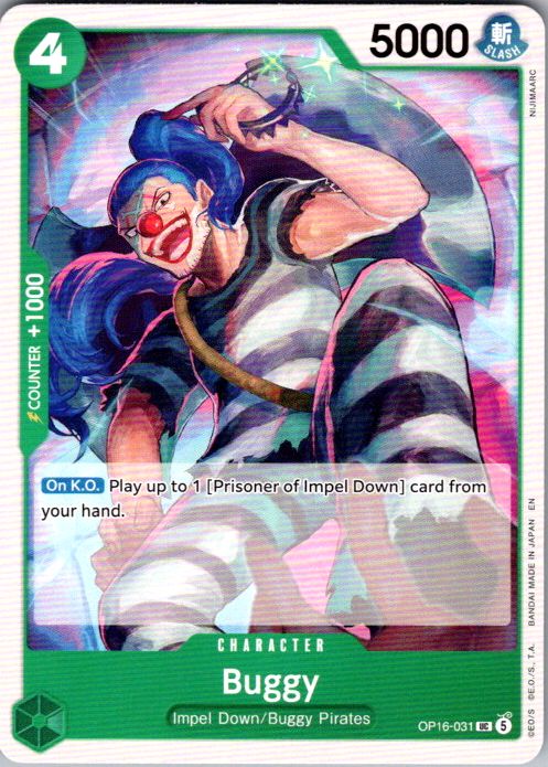 Buggy (031) UC The Time of Battle OP16-031 NM