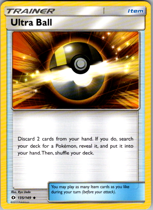 Ultra Ball Uncommon SM Base Set 135/149 NM