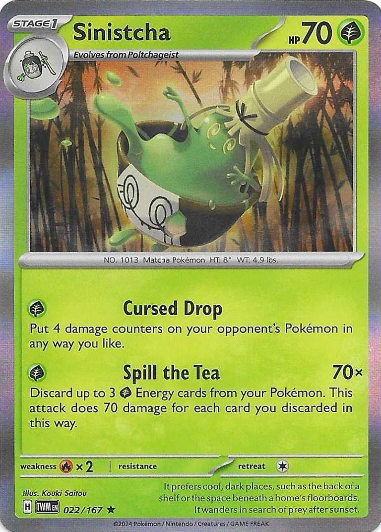 Sinistcha Holo Rare SV06: Twilight Masquerade 022/167 NM