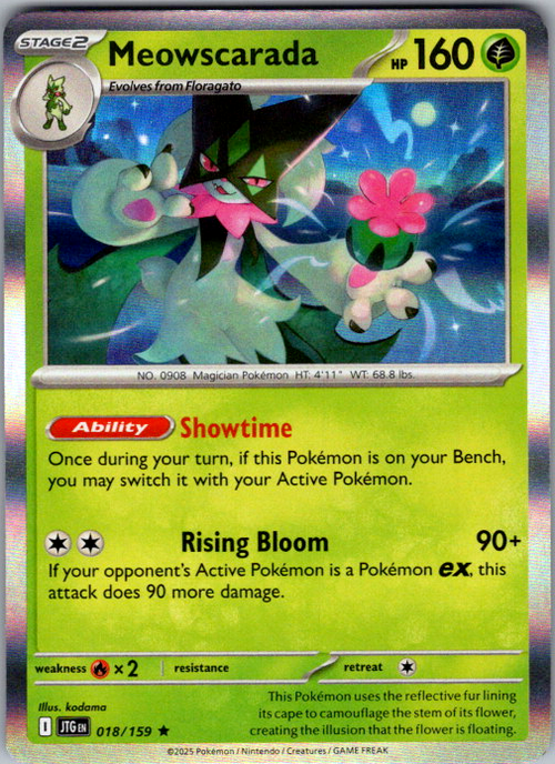 Meowscarada Holo Rare SV09: Journey Together 018/159 NM
