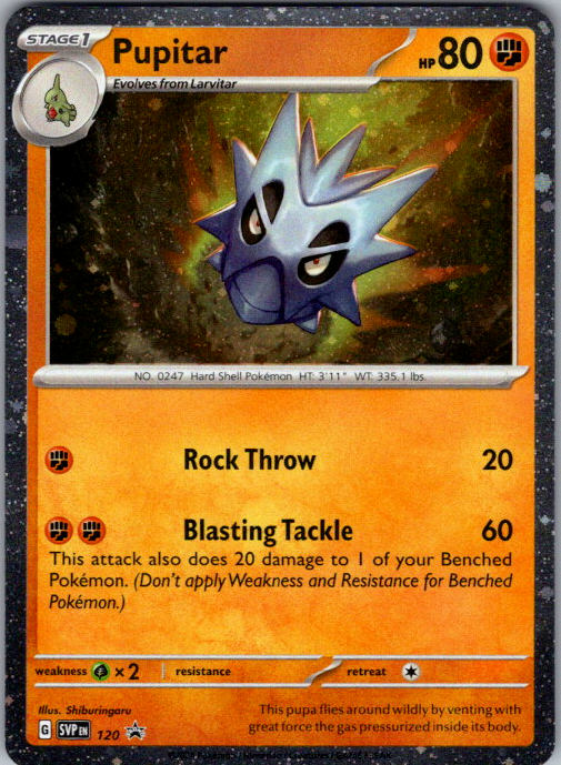 Pupitar Holo Promo SV: Scarlet & Violet Promo Cards 120 NM