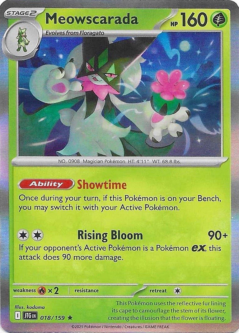 Meowscarada Holo Rare SV09: Journey Together 018/159 NM