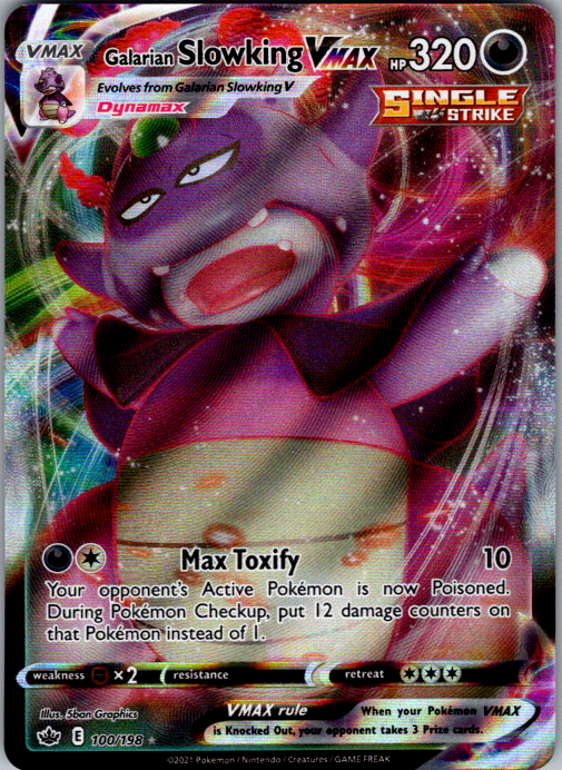 Galarian Slowking VMAX Holo Ultra Rare SWSH06: Chilling Reign 100/198 NM